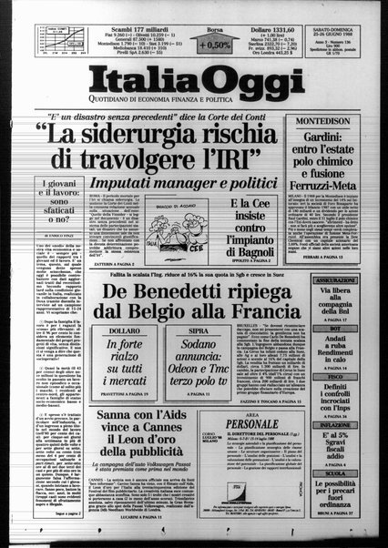 Italia oggi : quotidiano di economia finanza e politica